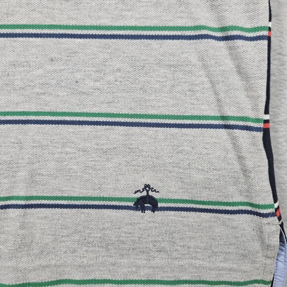 Brooks Brothers Shirt Mens XXL Performance Polo Slim Fit Striped Preppy Golf - Picture 5 of 11